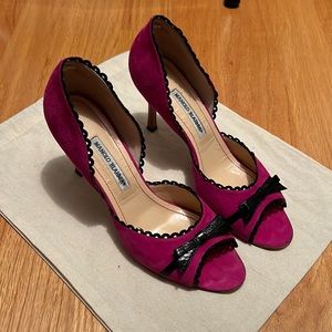 Manolo Blahnik Pink Heels